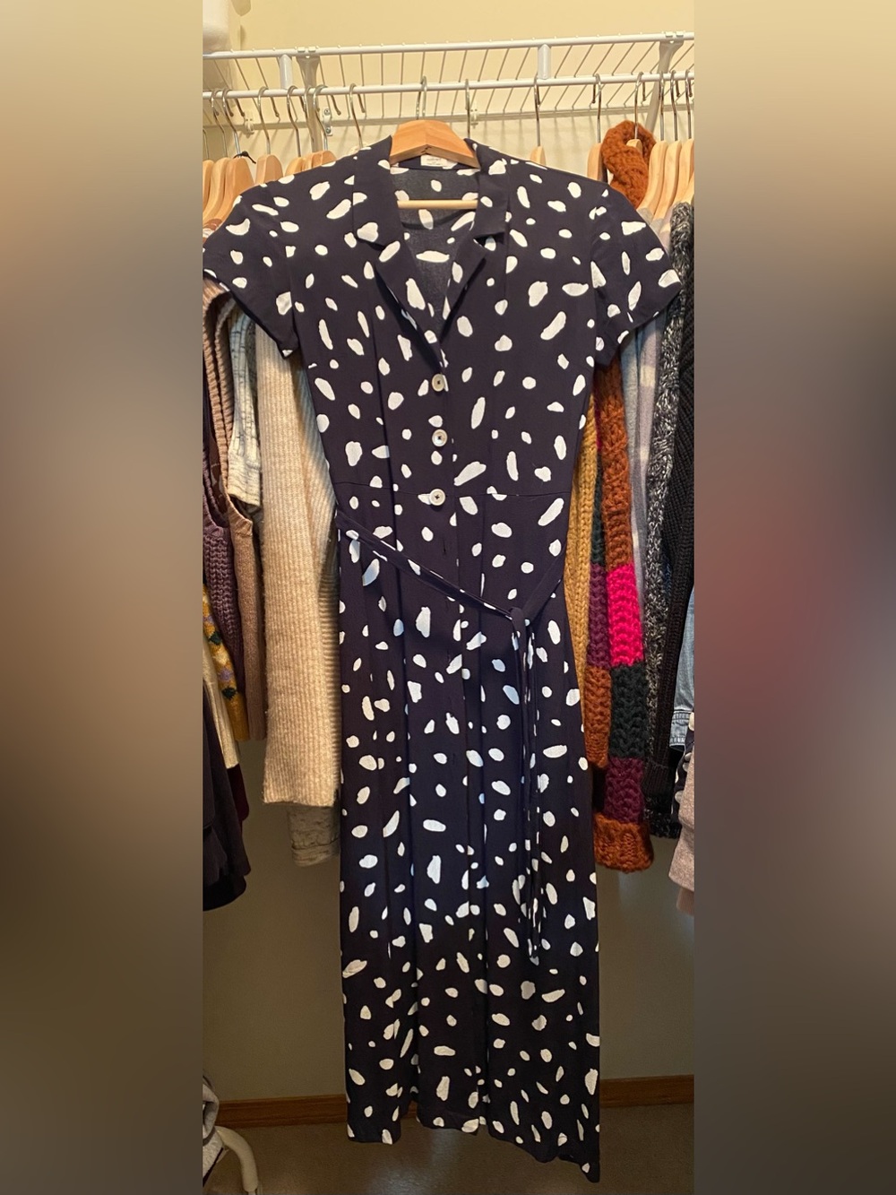 Aritzia Wilfred Button-Front Shirt Dress XS
